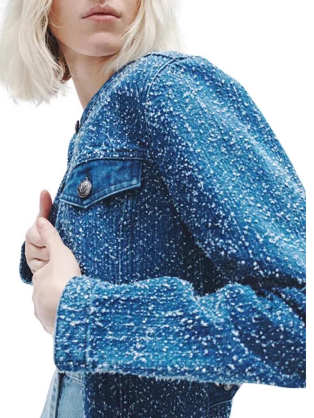 Rag & Bone Cora Tweed Denim Crop Jacket - Picture 8 of 12